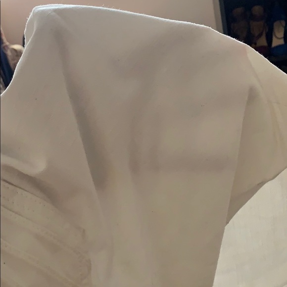 0293 Lauren Conrad white jeans with fringe hem Sz 4 - Picture 8 of 8